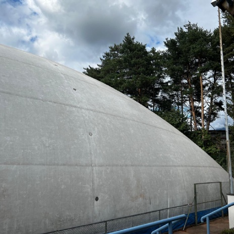 Fotogalerie Die Tennishalle wurde aufgebaut und bald geht die Wintersaison los